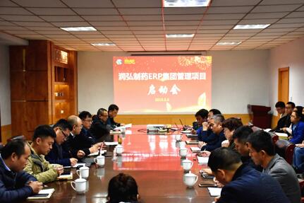 河南润弘制药 “集团管控型” ERP项目启动会正式召开